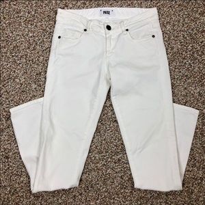 4 FOR $20 Paige Skyline Ankle Peg White Jeans